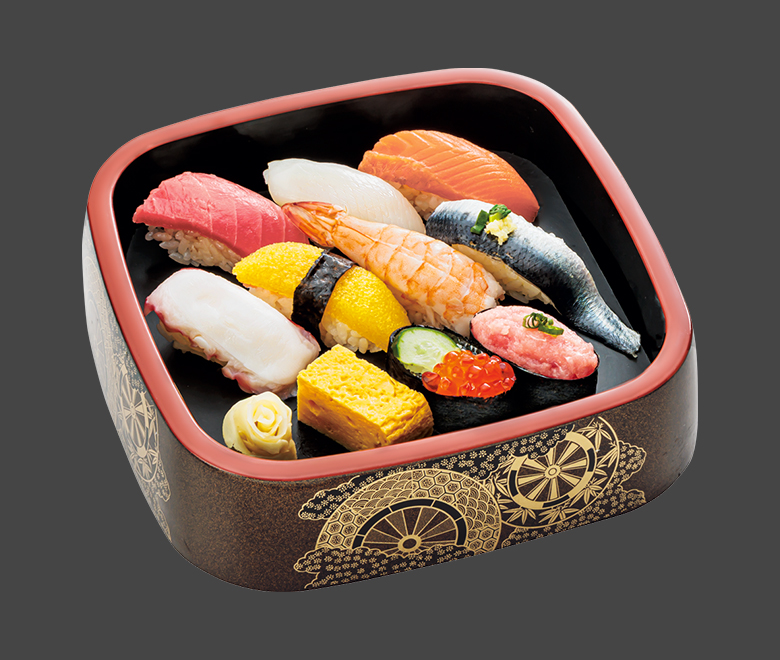 気軽にお寿司を楽しめる盛り込み桶です。ちょっとしたお祝いや休日の夕飯にお寿司を食べたくなったらこちらがお勧めです
宅配のほか、テイクアウトでも利用可能です